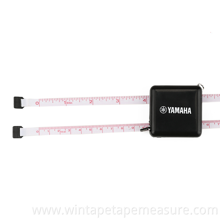 Promotional Gift Items Black Square Portable Logo OEM Tape Measures With Printed Logo As Yamaha